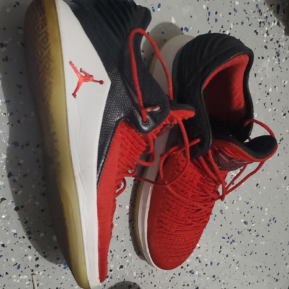 Jordan Red and Black Athletic Shoes. Used In Good Shape. 2017 Holiday Series